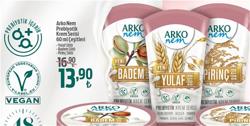 Arko Nem Prebiyotik Krem Serisi Çeşitleri 60 ml image