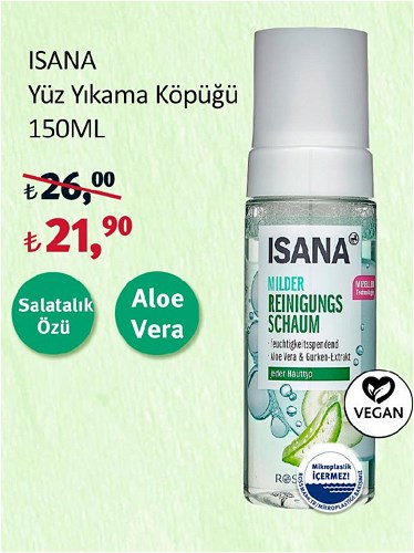 Isana Yüz Yıkama Köpüğü 150Ml Salatalık Özü Aloe Vera image