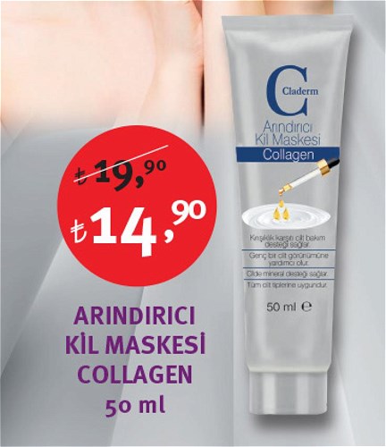 Claderm Arındırıcı Kil Maskesi Collagen 50 ml image