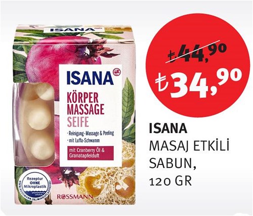 Isana Masaj Etkili Sabun 120 Gr image