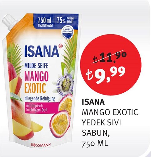 Isana Mango Exotic Yedek Sıvı Sabun 750 Ml image