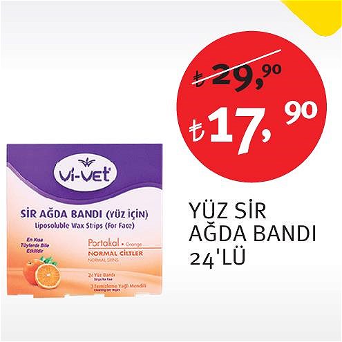 Vi-vet Yüz Sir Ağda Bandı 24'lü image