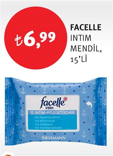 Facelle Intim Mendil 15'li image