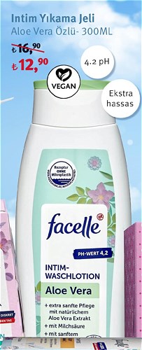 Facelle Intim Yıkama Jeli Aloe Vera Özlü - 300Ml image