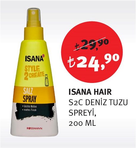 Isana Hair S2C Deniz Tuzu Spreyi 200 Ml image