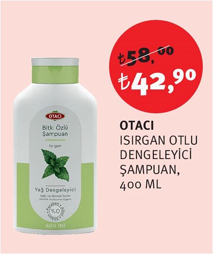 Otacı Isırgan Otlu Dengeleyici Şampuan 400 Ml image