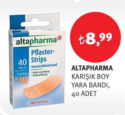 Altapharma Karışık Boy Yara Bandı 40 Adet image