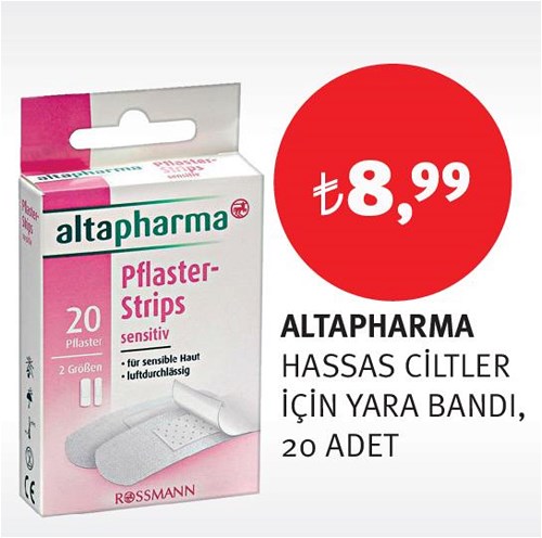 Altapharma Hassas Ciltler İçin Yara Bandı 20 Adet image