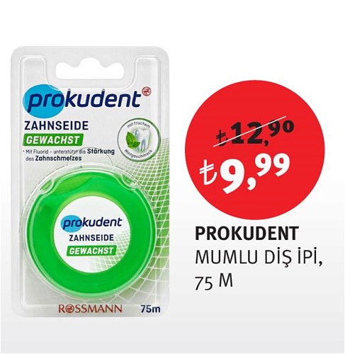 Prokudent Mumlu Diş İpi 75 M image