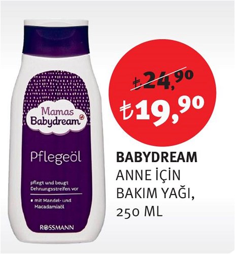 Babydream Anne İçin Bakım Yağı 250 Ml image