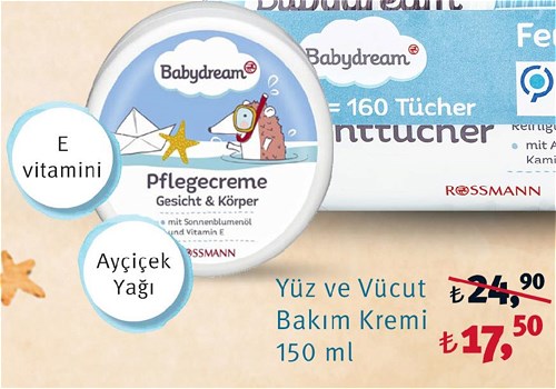 Mavi Bebek Bakım Serisi Yüz ve Vücut Bakım Kremi 150 ml image