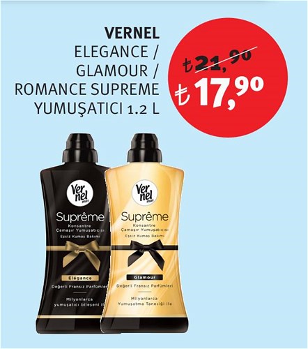 Vernel Elegance / Glamour / Romance Supreme Yumuşatıcı 1.2 L image