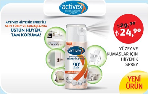 Activex Yüzey ve Kumaşlar İçin Hijyenik Sprey image