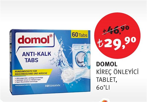 Domol Kireç Önleyici Tablet 60'lı image