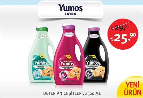 Yumoş Extra Deterjan Çeşitleri 2520 Ml image