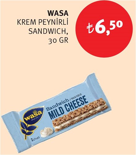 Wasa Krem Peynirli Sandwich 30 Gr image