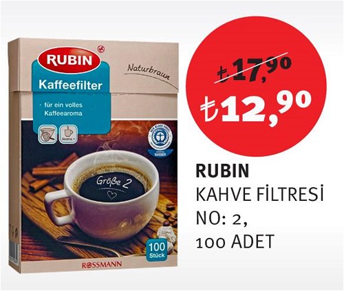 Rubin Kahve Filtresi No:2 100 Adet image
