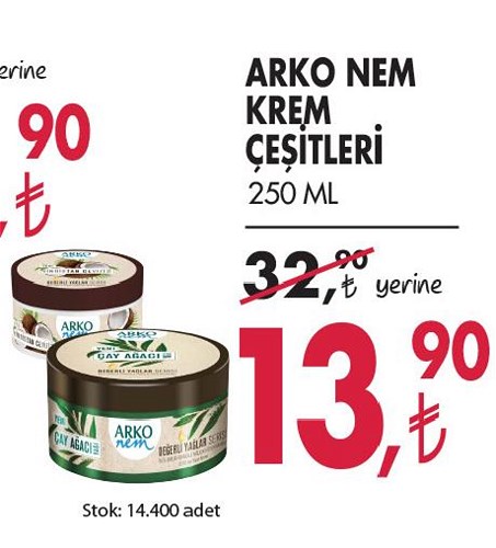 Arko Nem Krem Çeşitleri 250 Ml image