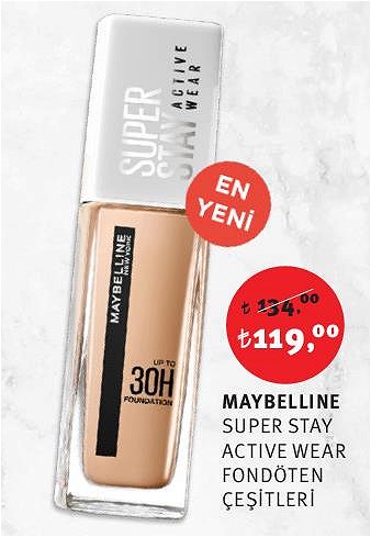 Maybelline Super Stay Active Wear Fondöten Çeşitleri image