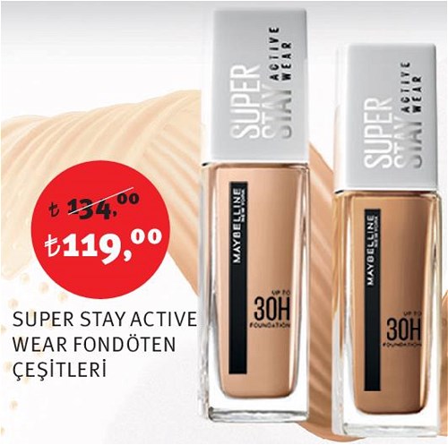 Maybelline Super Stay Active Wear Fondöten Çeşitleri image