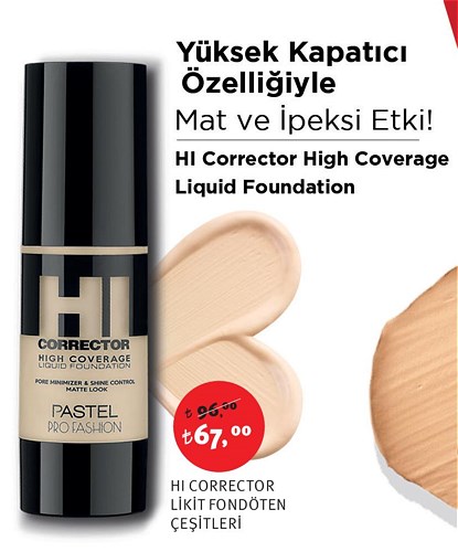 Pastel Hi Corrector Likit Fondöten Çeşitleri image