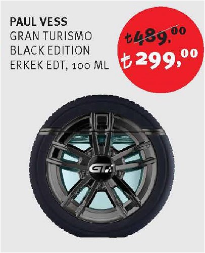 Paul Vess Gran Turismo Black Edition Erkek Edt 100 Ml image