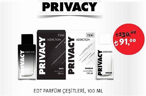 Privacy Edt Parfüm Çeşitleri 100 Ml image