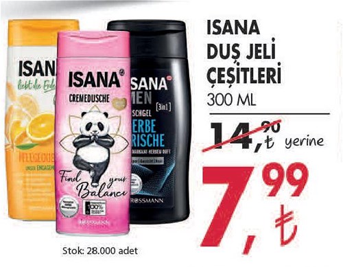 Isana Duş Jeli Çeşitleri 300 Ml image