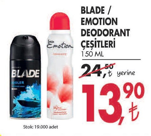 Blade/Emotion Deodorant Çeşitleri 150 Ml image