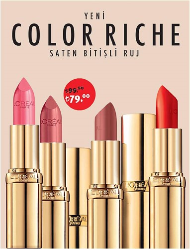 Loreal Paris Color Riche Saten Bitişli Ruj image