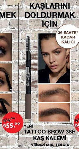 Maybelline Tattoo Brow 36H Kaş Kalemi image