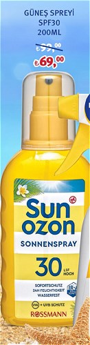 Sun Ozon Güneş Spreyi SPF30 200Ml image