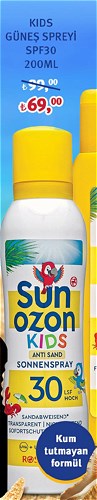 Sun Ozon Kids Güneş Spreyi SPF30 200Ml Kum Tutmayan Formül image