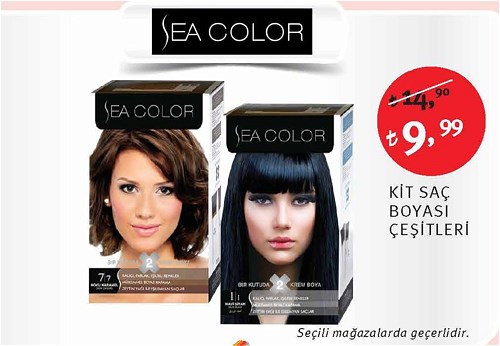 Sea Color Kit Saç Boyası Çeşitleri image