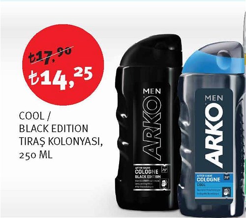 Arko Cool/Black Edition Tıraş Kolonyası 250 Ml image
