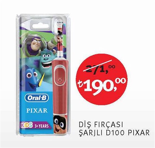 Oral-B Diş Fırçası Şarjlı D100 Pixar image