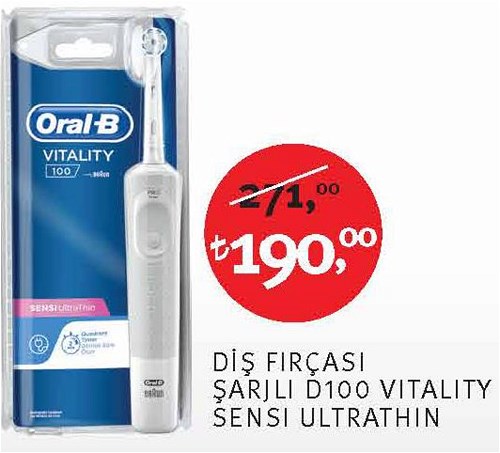 Oral-B Diş Fırçası Şarjlı D100 Vitality Sensi Ultrathin image
