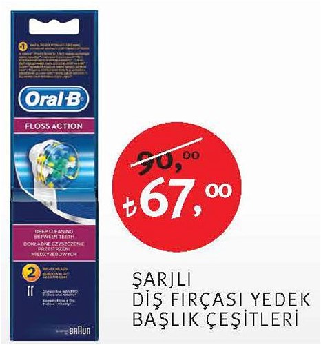 Oral-B Diş Şarjlı Diş Fırçası Yedek Başlık Çeşitleri image