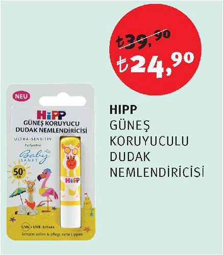 Hipp Güneş Koruyuculu Dudak Nemlendiricisi image