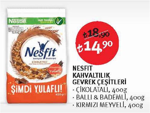 Nestle Kahvaltılık Gevrek Çeşitleri 400 g image