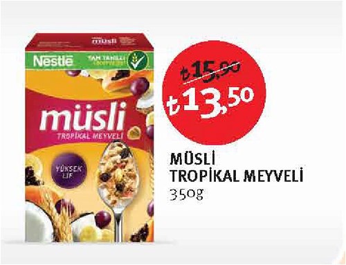 Nestle Müsli Tropikal Meyveli 350g image