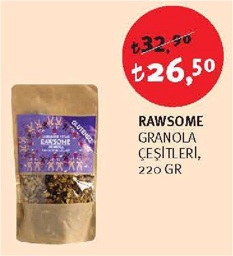 Rawsome Granola Çeşitleri 220 Gr image