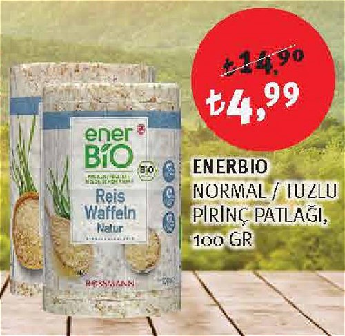 Enerbio Normal/Tuzlu Pirinç Patlağı 100 Gr image