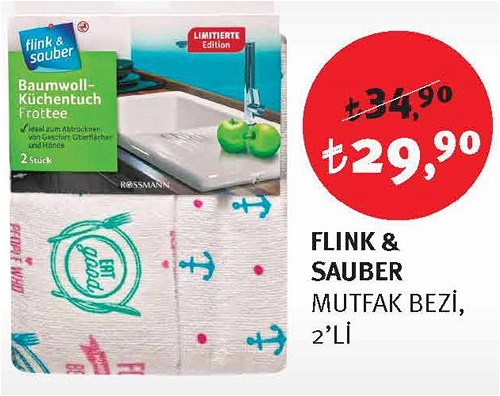 Flink & Sauber Mutfak Bezi 2'li image