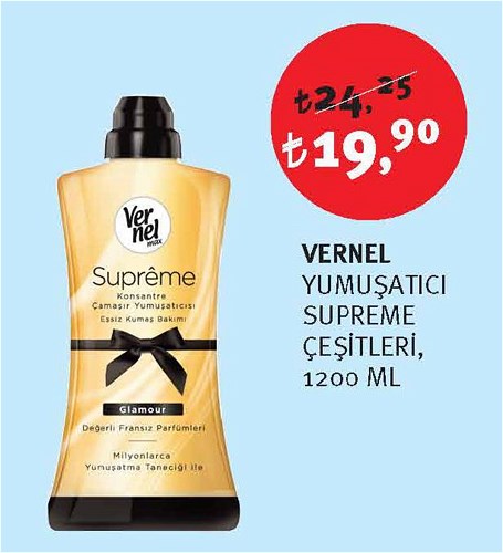 Vernel Yumuşatıcı Supreme Çeşitleri 1200 Ml image