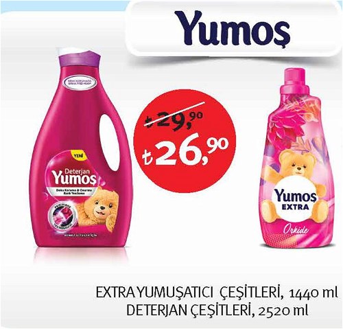 Yumoş Deterjan Çeşitleri 2520 ml image