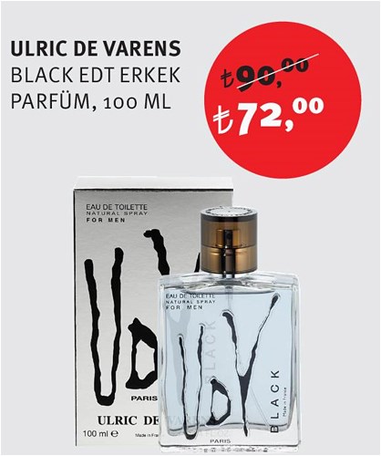 Ulric De Varens Black Edt Erkek Parfüm 100 Ml image