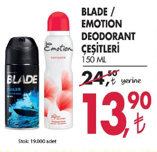 Blade / Emotion Deodorant Çeşitleri 150 Ml image