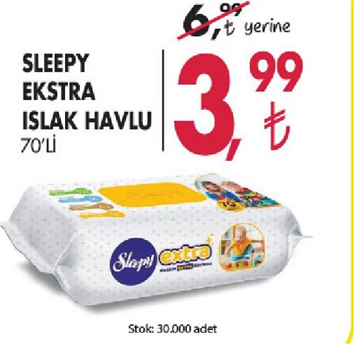 Sleepy Ekstra Islak Havlu 70'li image