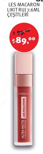 Loreal Paris Les Macaron Likit Ruj 7.6 Ml Çeşitleri image